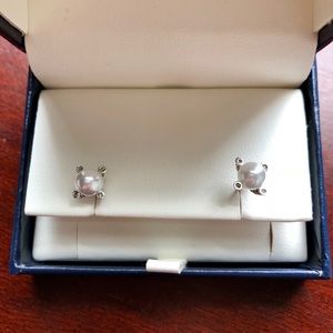 David Yurman Pearl Earrings